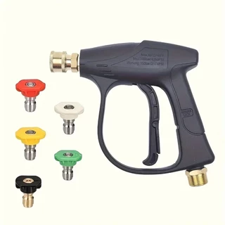 Pistola Lavadora De Alta Pressão Com Conector Rápido De 1/4 "-Interface M22-14, Spray A Jato Multifuncional Para Lavage