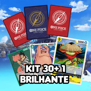 Kit até 105 Cartas One Piece com Brilhante garantida sem repetidas