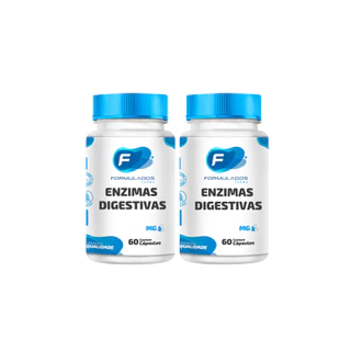 Kit 2 Potes Enzimas Digestivas 60 Cápsulas