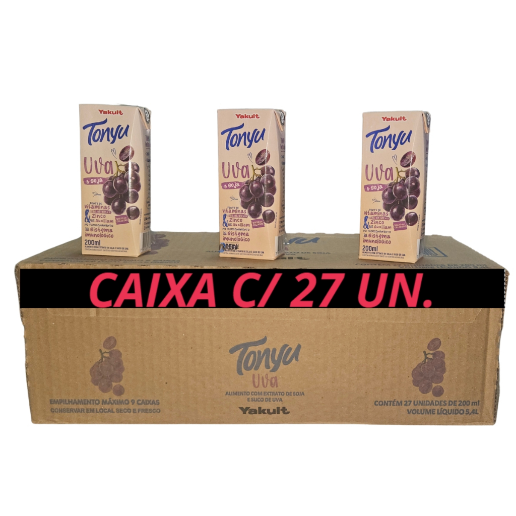 Suco Tonyu Uva Yakult – Soja, Sem Glúten, Lactose e Baixo em Calorias ...