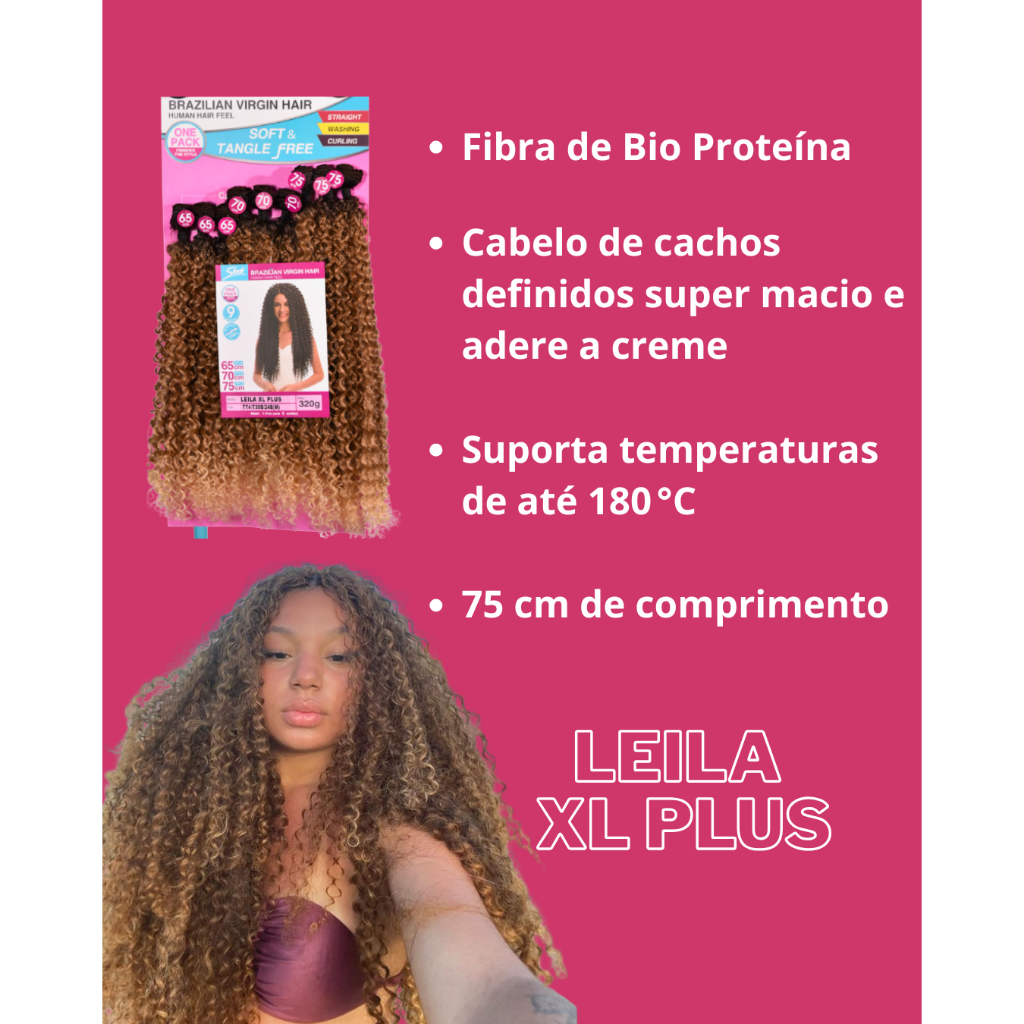 CABELO CACHEADO LEILA XL PLUS BRAZILIAN VIRGIN HAIR 320G | Shopee