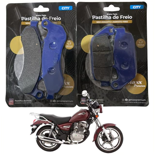 Pastilha Freio Dianteira + Traseira Haojue Chopper Road 150