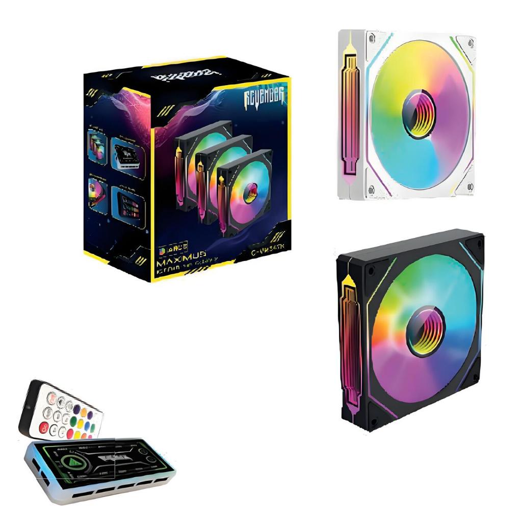 Kit Ventoinhas Mancer Ventus ZX, ARGB, 3x120mm, Branca, MCR-VTZX