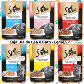 Kit 10 a 40 Sachês Sheba 85g para Gatos - Ração Úmida