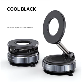 Suporte Magnético de Carro Sucção Forte para Celular Design Dobrável 360 ° A Vácuo Ajustável