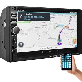 Central Multimídia Android Auto Carplay Universal 2 Din USB SD Aux First Option 8100CA