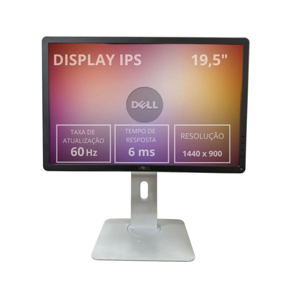 Monitor Dell 19,5 Polegadas Displayport USB Horizontal/Vertical ...