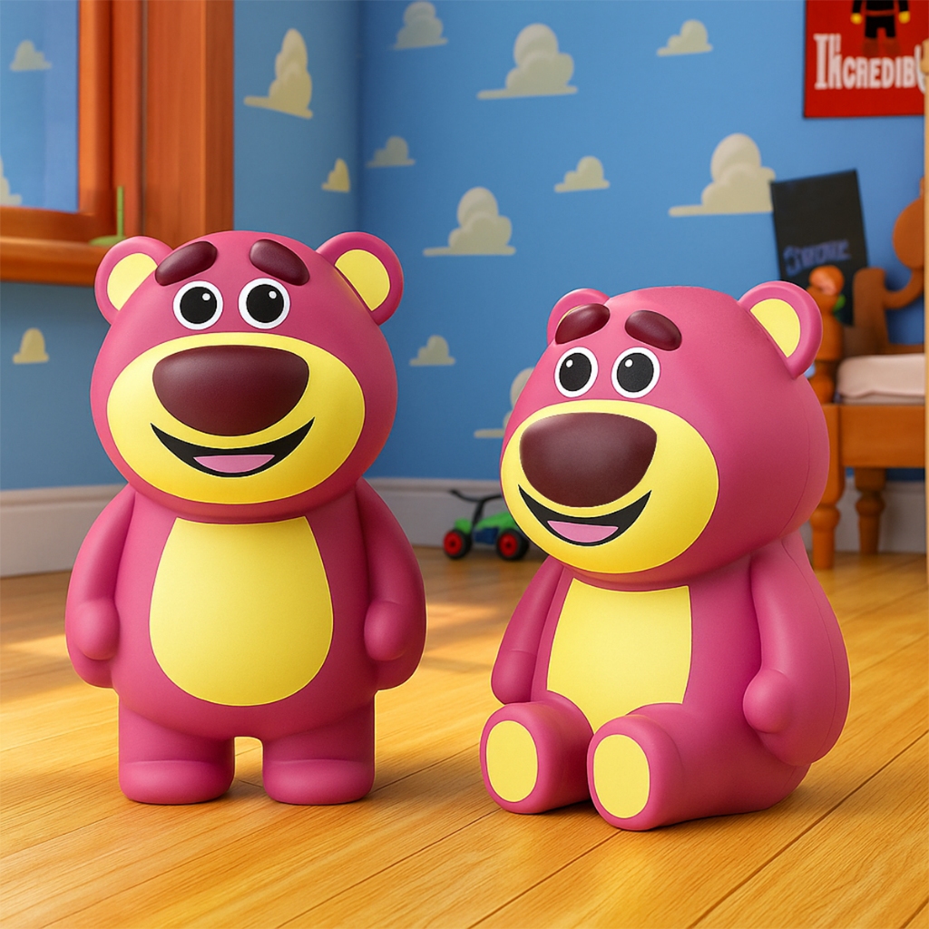 Caixa De Som Bluetooth Caixinha Portátil Ursinho Infantil 8W RMS MP3 USB Suporta Cartão Micro SD TF