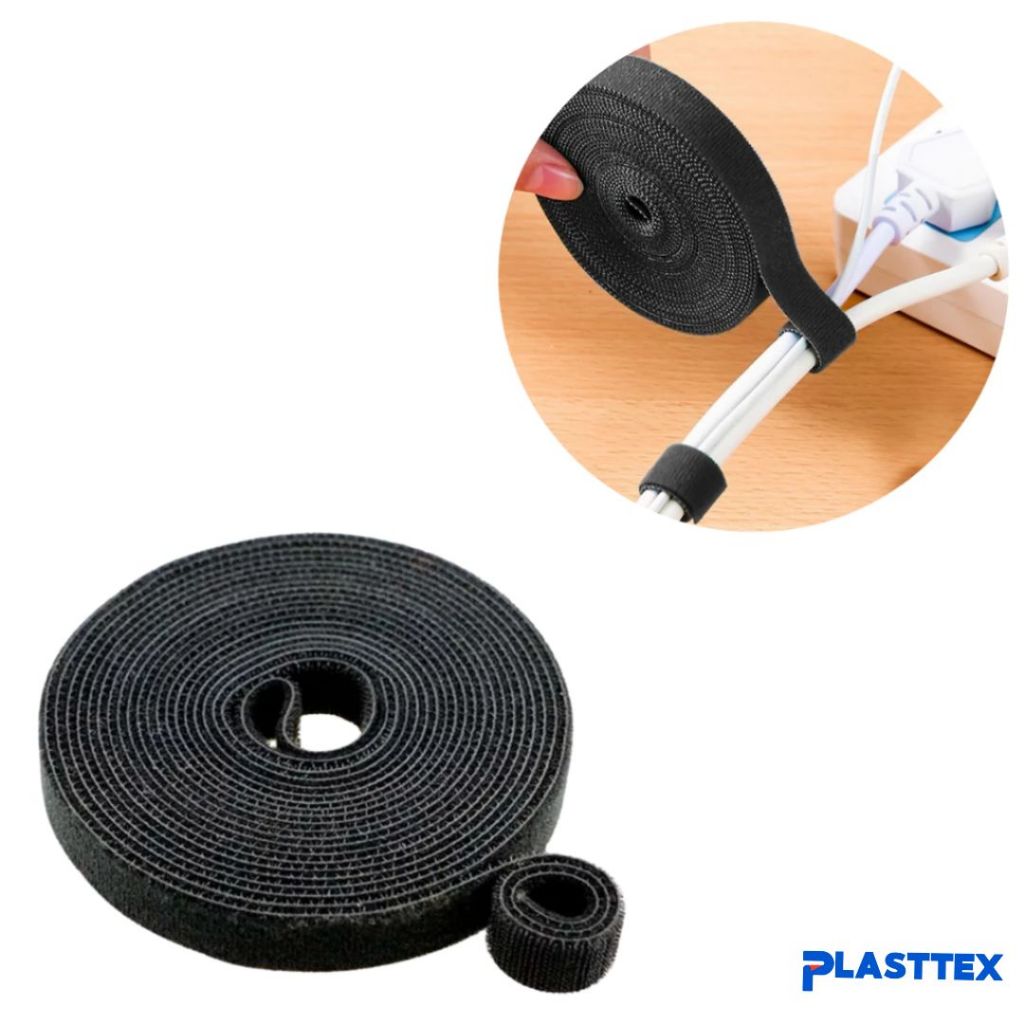 Velcro dupla face organizador de fios e cabos 5 metros | Shopee Brasil