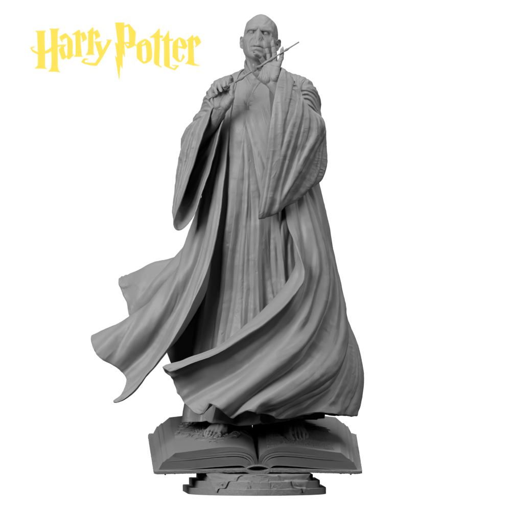 Miniatura Lord Voldemort Harry Potter Resina Action Figure Bege Cinza ...