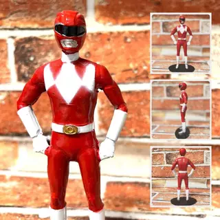 Mighty Morphin Power Rangers Vermelho Jason Lee Scott Boneco Colecionável em Resina