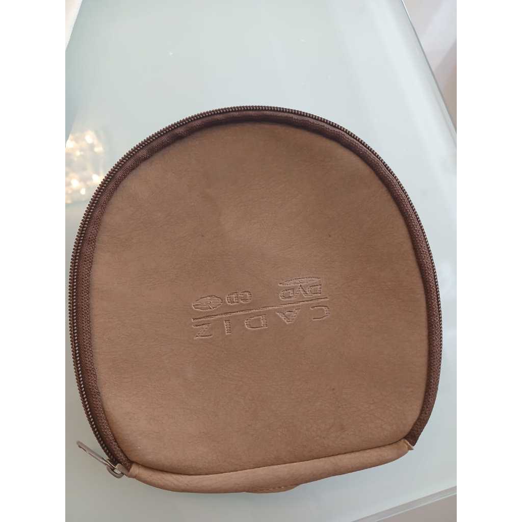 Case para Discman em Couro Legítimo Vintage com Zíper | Shopee Brasil