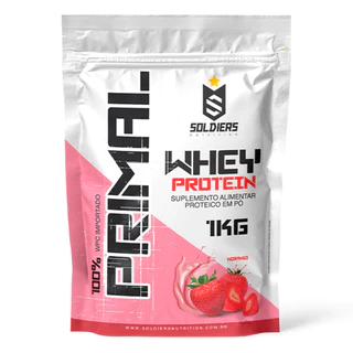 Whey Protein Primal 1kg Importado Soldiers Nutrition Suplemento Proteína Muscular em Oferta na Shopee