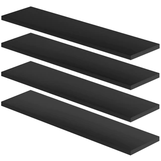 Kit 4 Prateleiras de Parede Nicho Multiuso Suporte Invisível 60x15cm em Mdf Grosso Durável 15mm