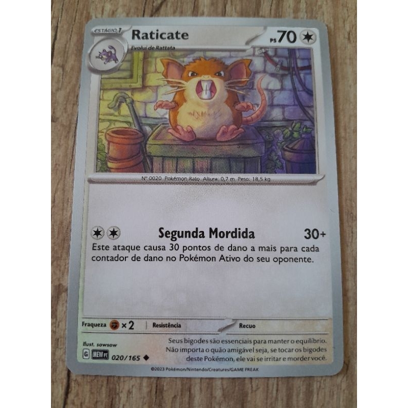 Carta Pokemon Raticate Original SP | Shopee Brasil