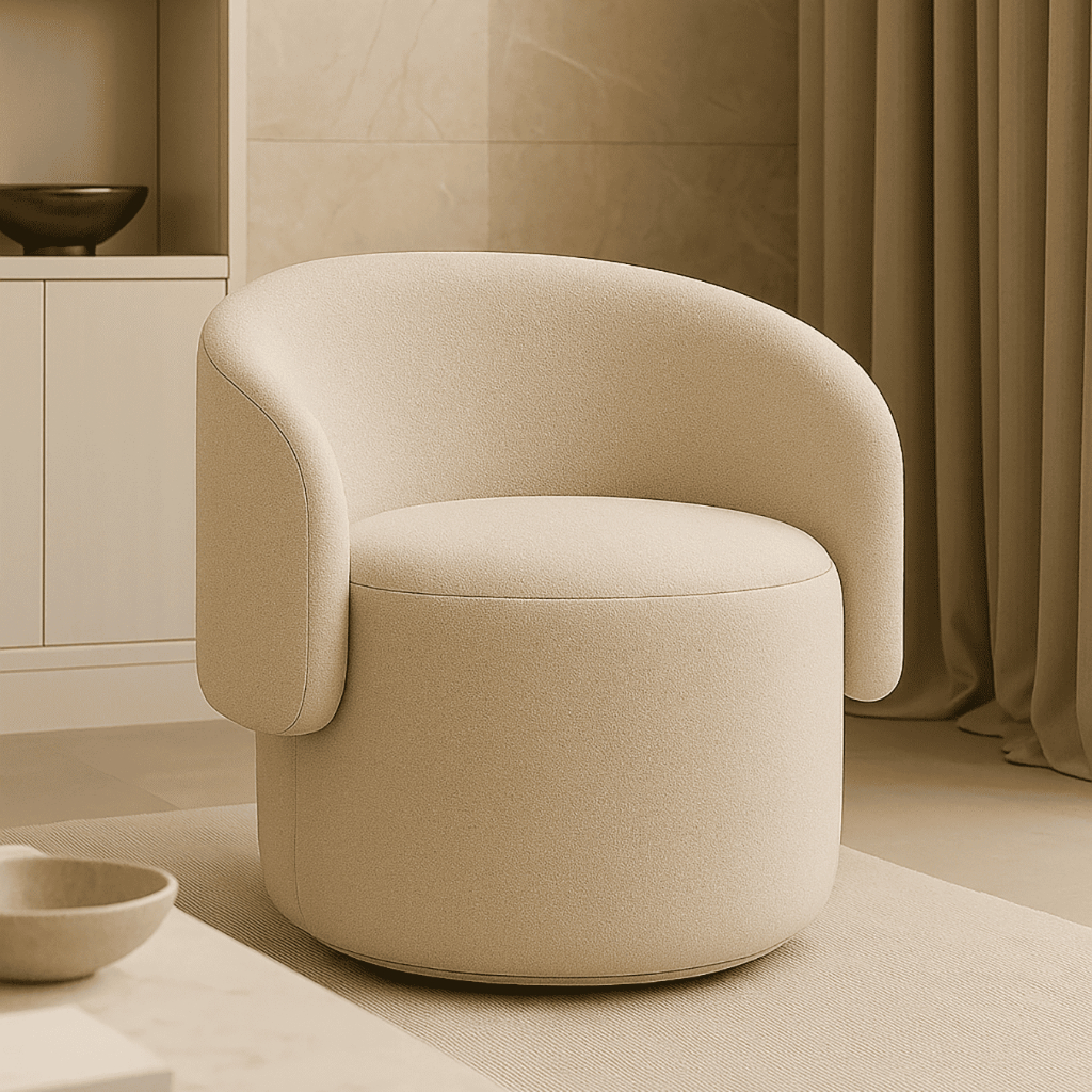 Poltrona Orgânica Diana Recepção Em Boucle Luxuoso