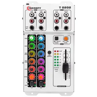 Mesa de Som Taramps T0202 2 Canais Multicolor USB LED RGB em Oferta na Shopee
