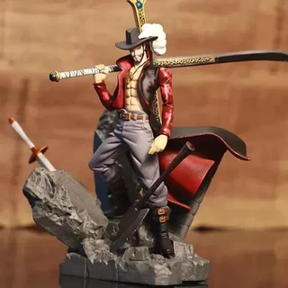 Dracule Mihawk shichibukai One Piece, Action Figure Anime Boneco, Estatueta Colecionável 17cm Coleção Premium