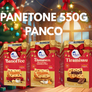 PANETONES PANCO 550G (BANOFEE, TIRAMISU E DAMASCO)