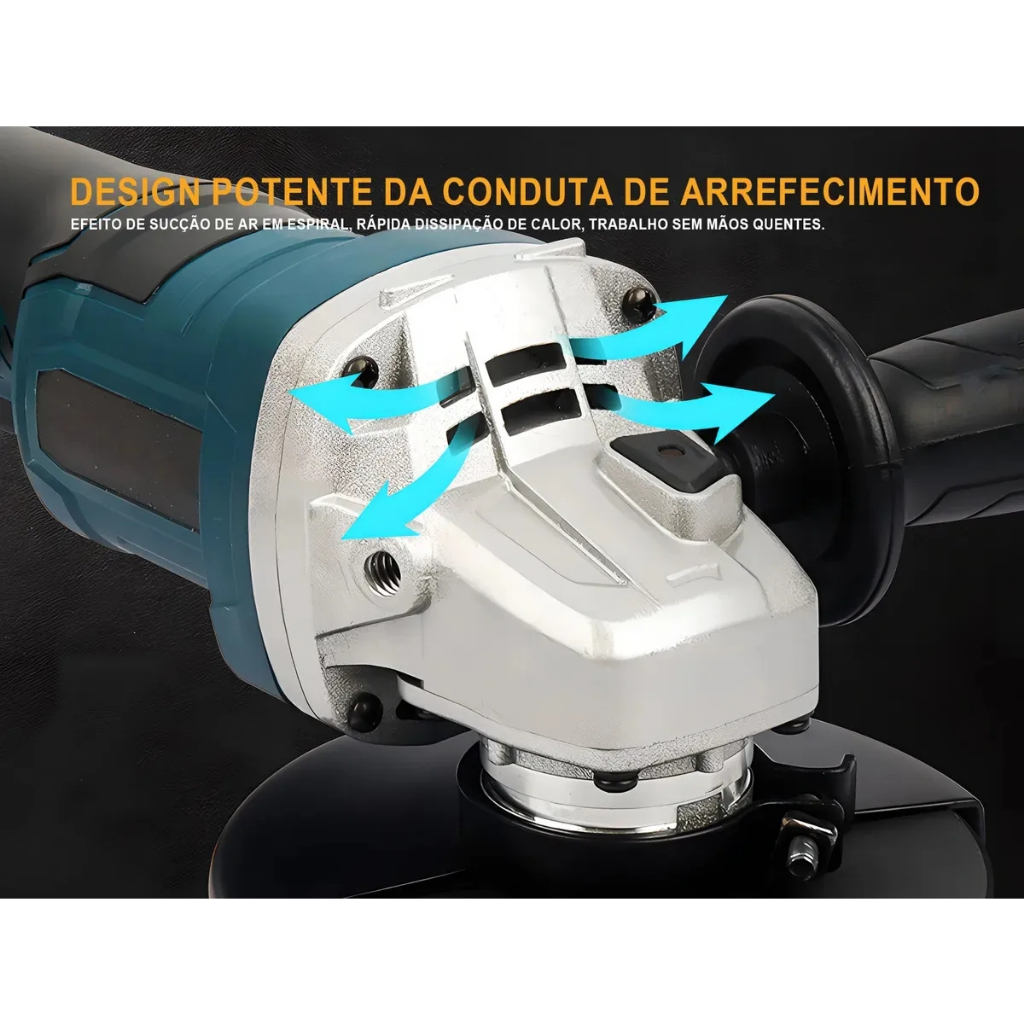 Esmerilhadeira sem fio politriz Lixadeira Angular Baterias 48V