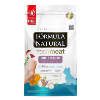 Ração Fórmula Natural Fresh Meat Cães Filhotes Mini e Pequeno 7kg