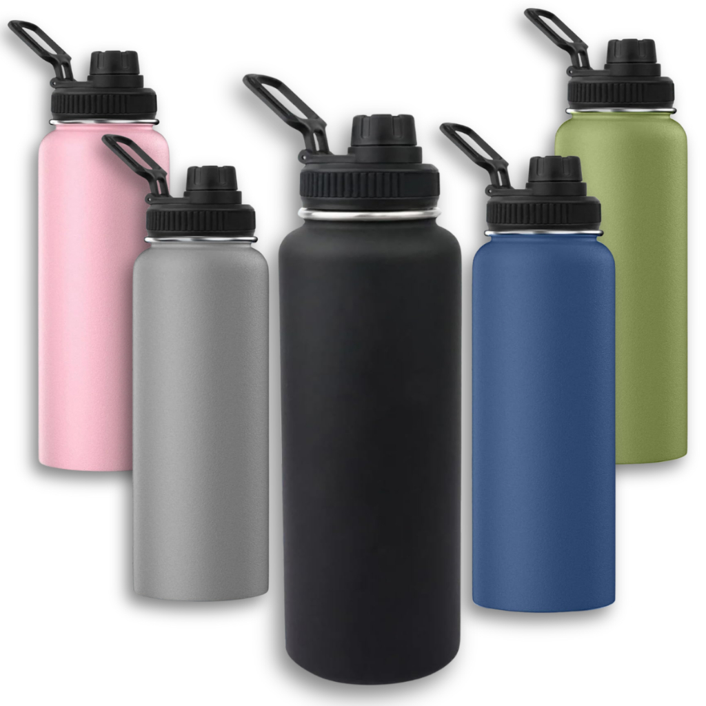 Garrafa Térmica Inox Portátil 1,2L Água Quente Fria 24h Isolamento Duplo Academia Trabalho Chá Café