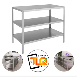 Mesa Essencial Inox 3 Partes Restaurante Anti Bacteriana