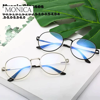 Óculos Grau Miopia (Ver de Longe) Oval Metal Médio Masculino Feminino GM11