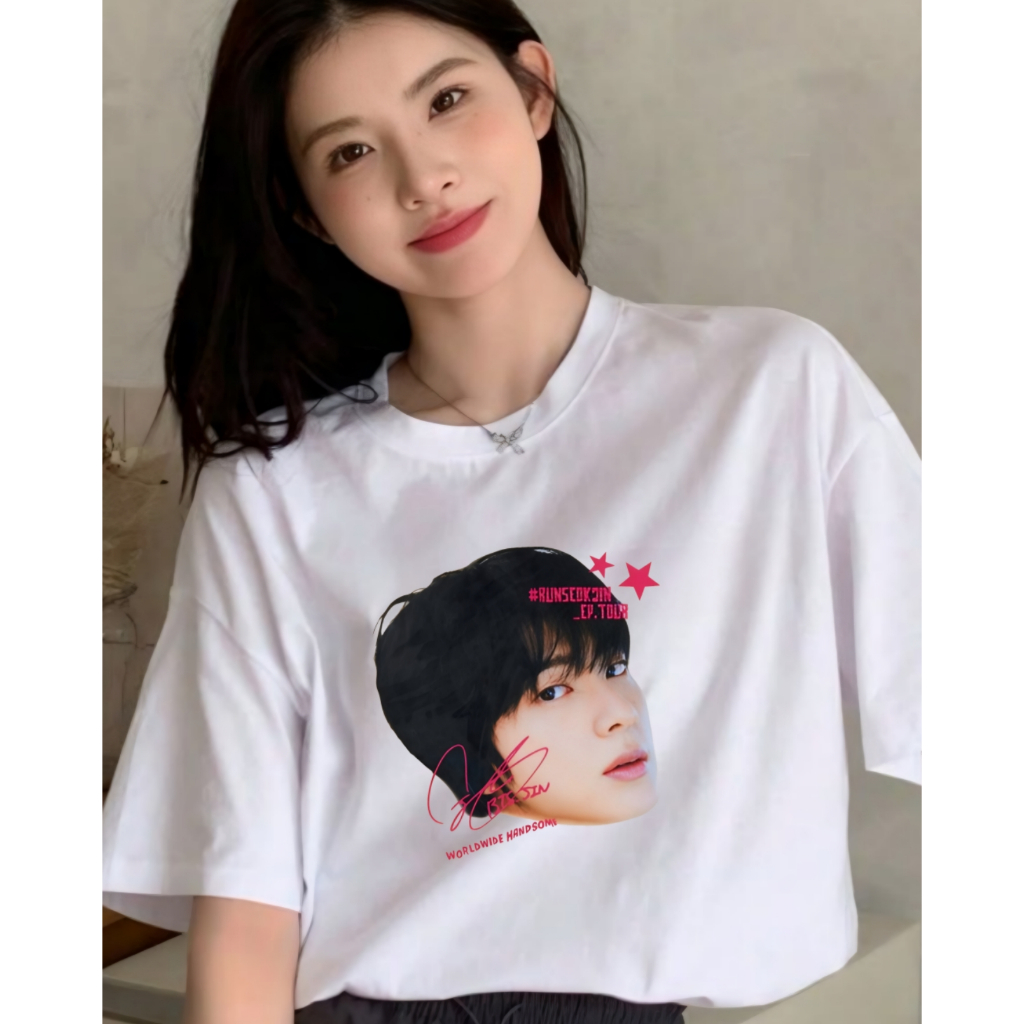 Camiseta Run Seokjin Tour merch fanmade BTS | Shopee Brasil