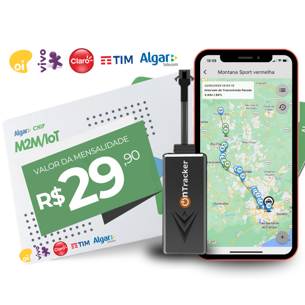 Rastreador Veicular 4g Gps Chip E APP Em Tempo Real! | Shopee Brasil