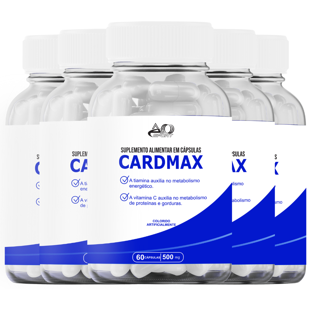 Kit 5 Cardmax 60 Cápsulas Original Loja Oficial Card Max Envio Imediato ...