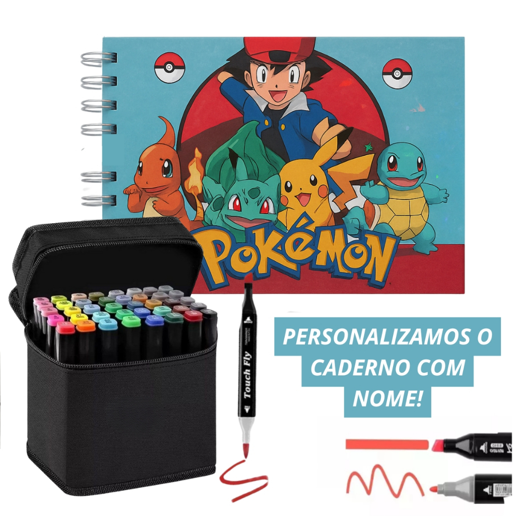 Kit Estojo c/ 48 Canetas Marca Texto Ponta Dupla + Livro de Colorir ...