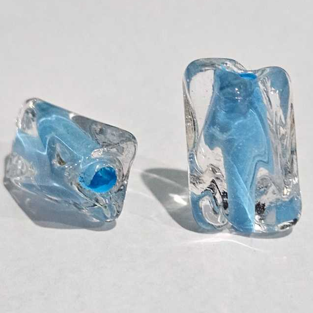 Kit 3 ou 7 Unidades Firma Murano Sextava Venturini Azul | Shopee