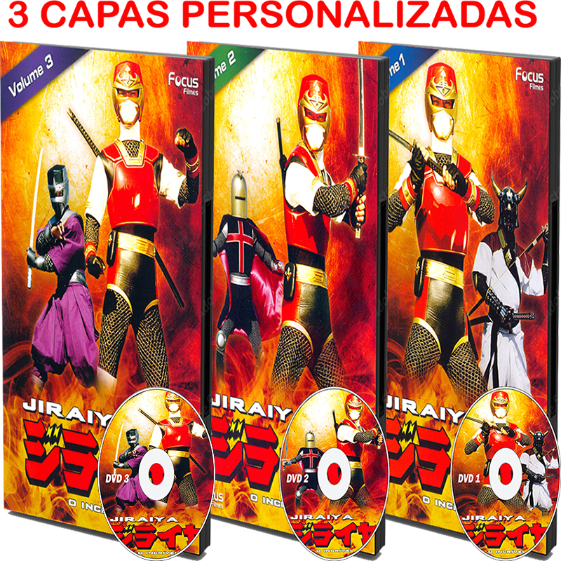 Jiraiya: O Incrível Ninja Completo Dublado - Série em 3 DVDs