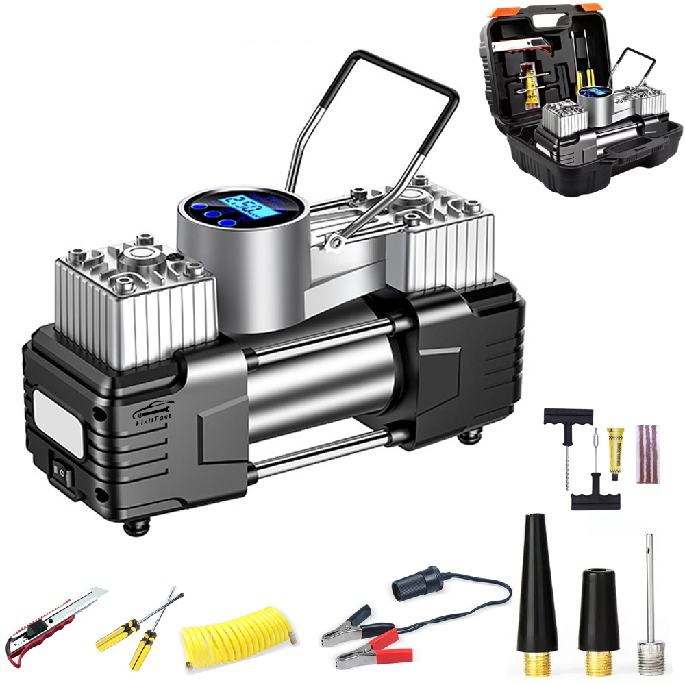 Inflador De Alta Potência Compressor Para Carro, Moto E Pneu