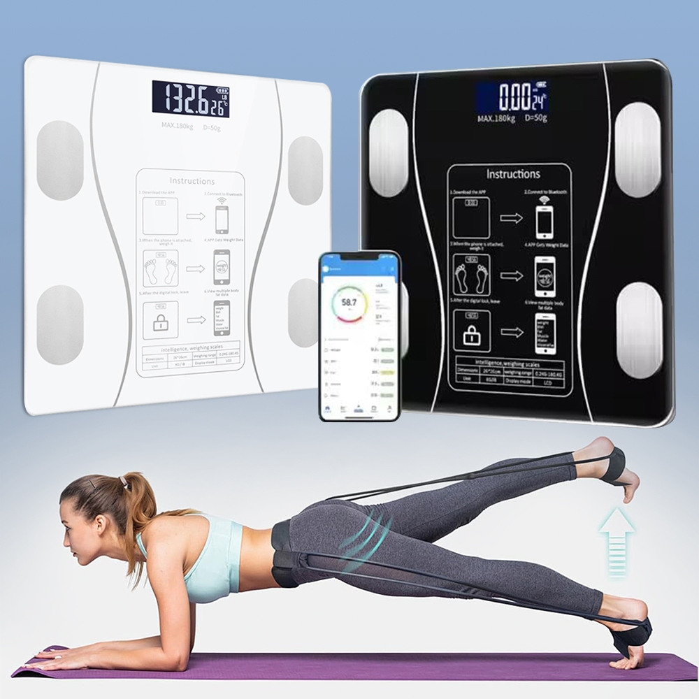 Balança Bioimpedancia Digital Bluetooth Corporal e análise de umidade ...