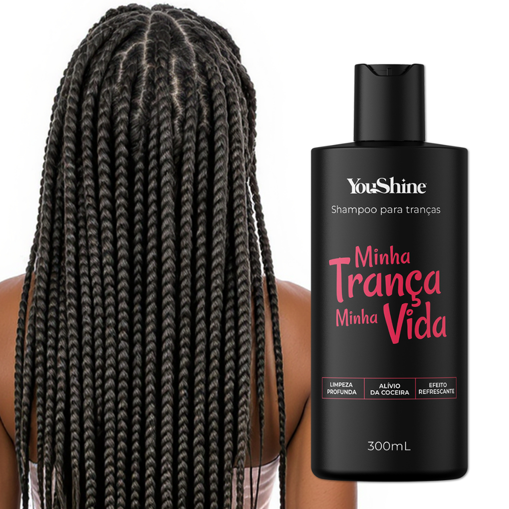 Shampoo Para Tranças Minha Trança Minha Vida 300mL YouShine Box Braid ...