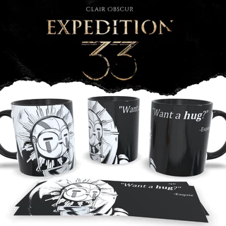 Caneca Personalizada Clair Obscur Expedition 33 - Esquie, Que Tal Um Abraço?