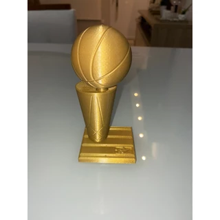 Troféu de Basquete em Impressão 3D – Modelo NBA | Dourado Decorativo