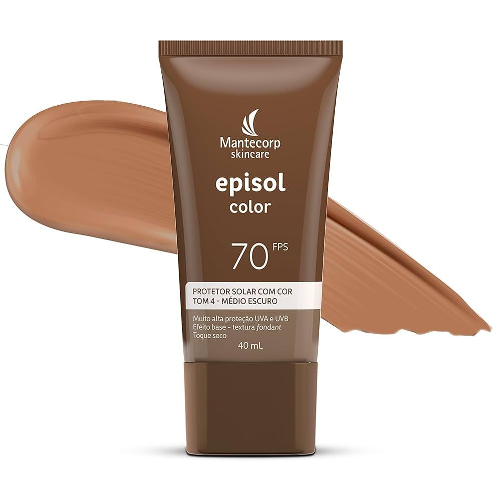 Protetor Solar Episol Color Fps70 Tom 4 medio escuro- 40ml VAL 12/2026 ...