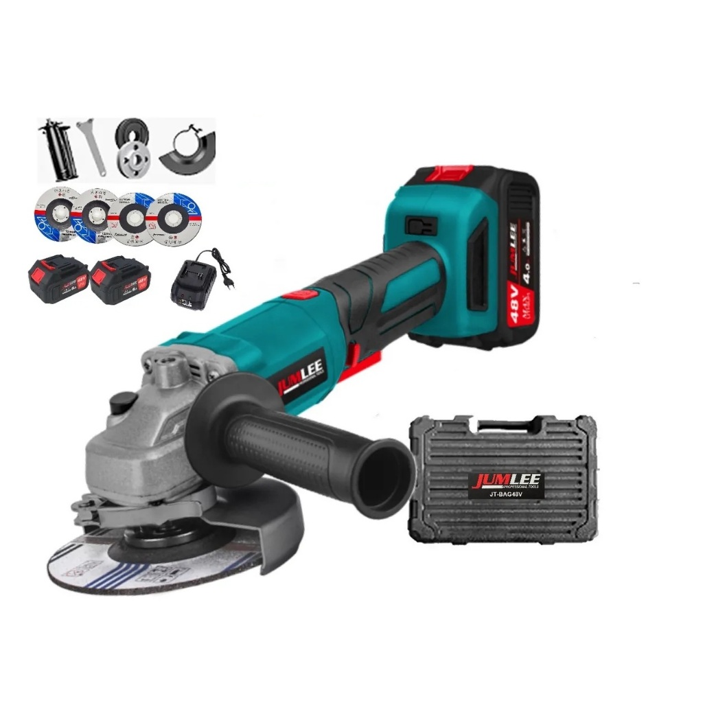 エリーー Esmerilhadeira sem fio politriz Lixadeira Angular Baterias 48V
