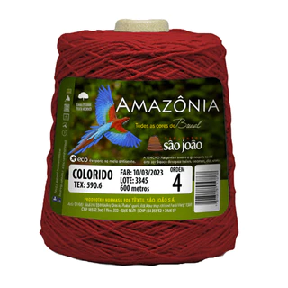 Barbante fio 8 Amazonia Para Crochê Escolhe a Cor
