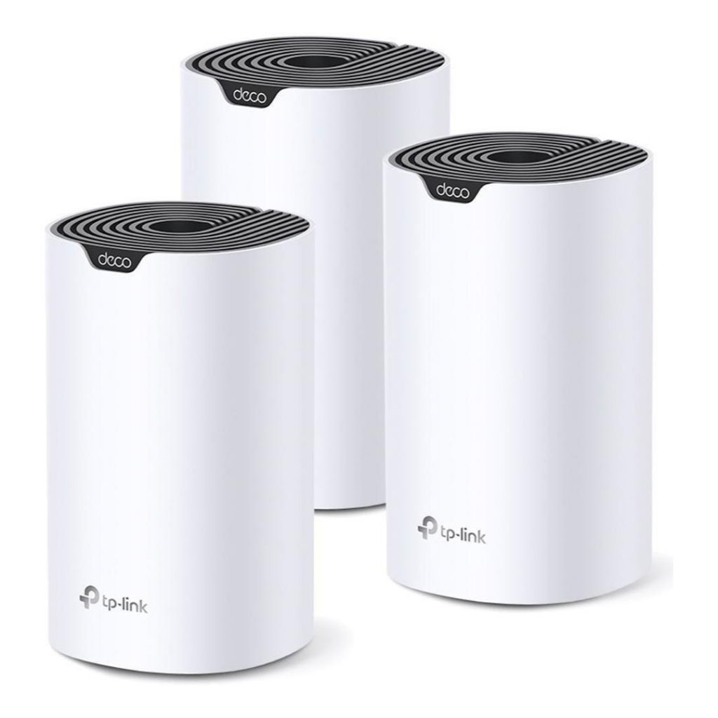 Kit 3 Roteador Wi-fi Tp-link Mesh Ac1900 Deco S7 Branco Bivolt