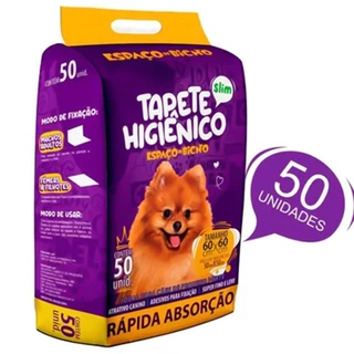 Tapete Higiênico Espaço De Bicho 50 Unidades 60x60cm