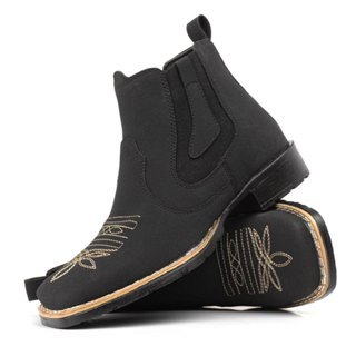 Botina Masculina Western Bordada | Estilo Country Sertanejo 🔥 do 38 ao 44