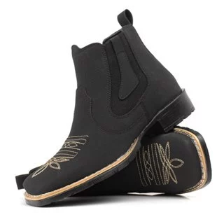 Botina Masculina Western Bordada | Estilo Country Sertanejo 🔥 do 38 ao 44