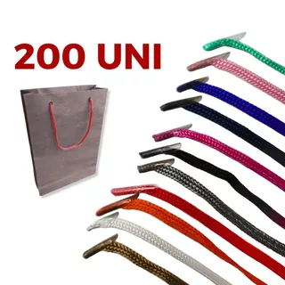 Cordao para sacolas 6/1 cordao nylon - kit 200 pçs artesanato, sacola shopping, papelaria criativa em Oferta na Shopee