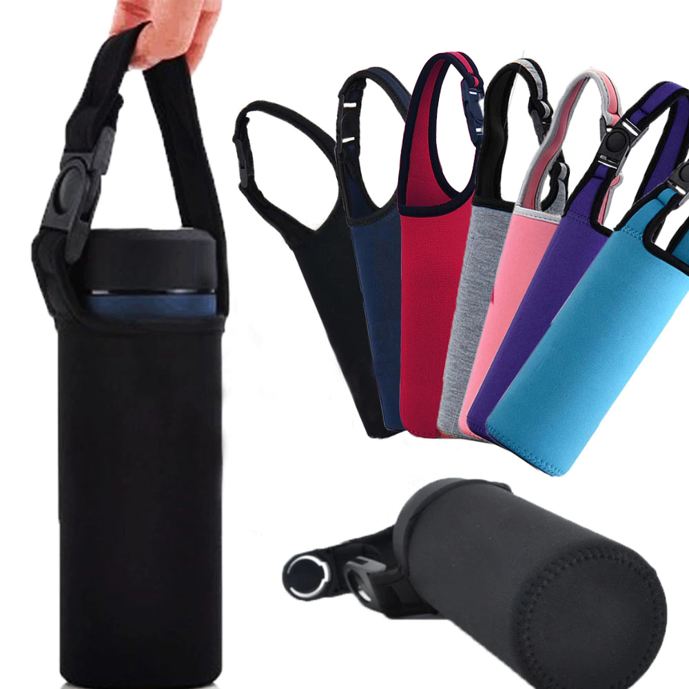 Porta Copo Ou Garrafa Isotérmica Esportiva Água Bolsa com Alça para Academia Carnaval Escola 750ML -1200ML