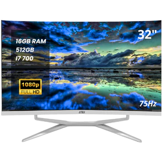 Computador All-in-One Tela Curva 32 Full HD i7 16GB SSD 512GB HDMI Wireless Alto Desempenho em Oferta na Shopee