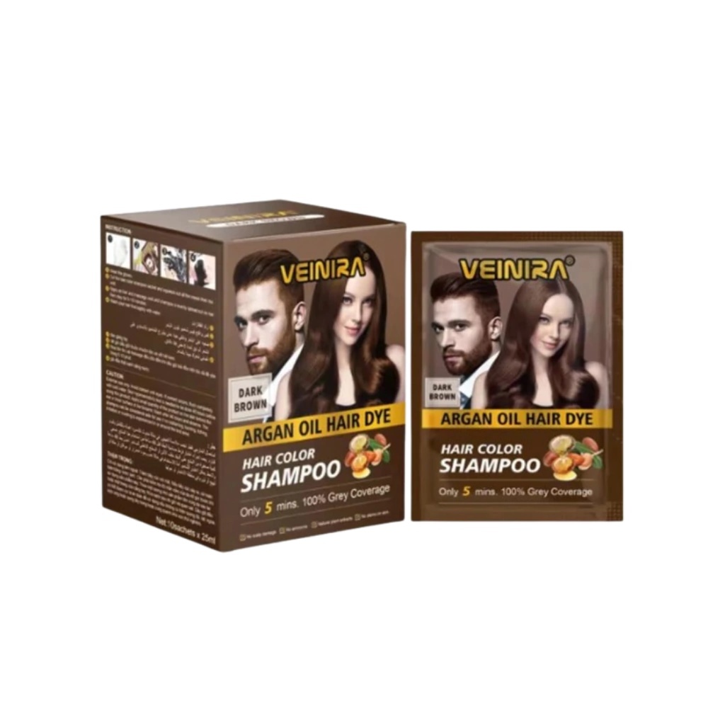 Shampoo Tonalizante Veinira Sem Amônia Sem Chumbo Para Cabelo e Barba ...